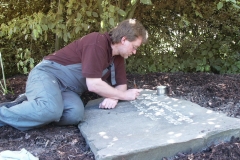 Erneuerung der Schrift - Foto: Günter Benz