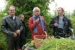 Jürgen Becker dreht am Friedensweg, Foto: Hans Günter Steinkemper