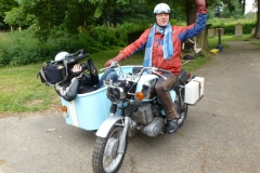 Jürgen Becker dreht am Friedensweg, Foto: Hans Günter Steinkemper