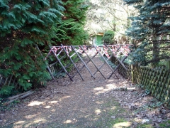 Wegsperrung am Friedensweg, Foto: Günter Benz